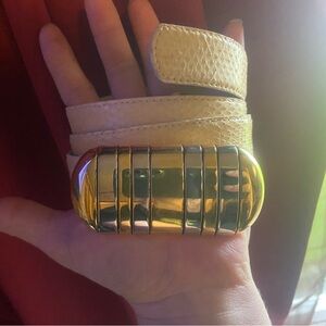 Vintage Christian Dior genuine snake skin belt